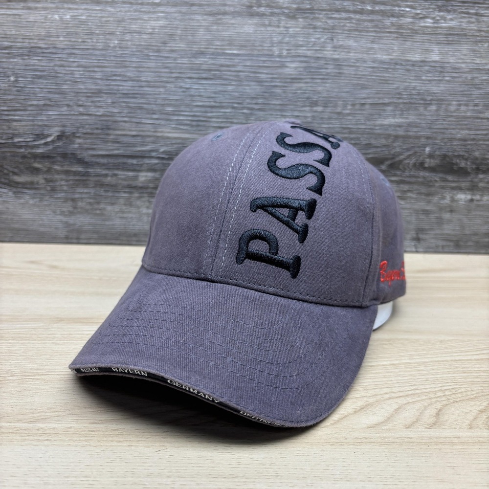Passau Hat Cap Strap Back Mens One Size Gray Bayern Germany Souvenir Baseball